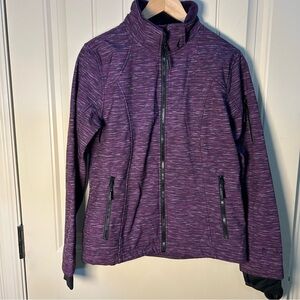 Free Country Women’s Softshell Jacket,  Purple Full Zip-Up, size Medium